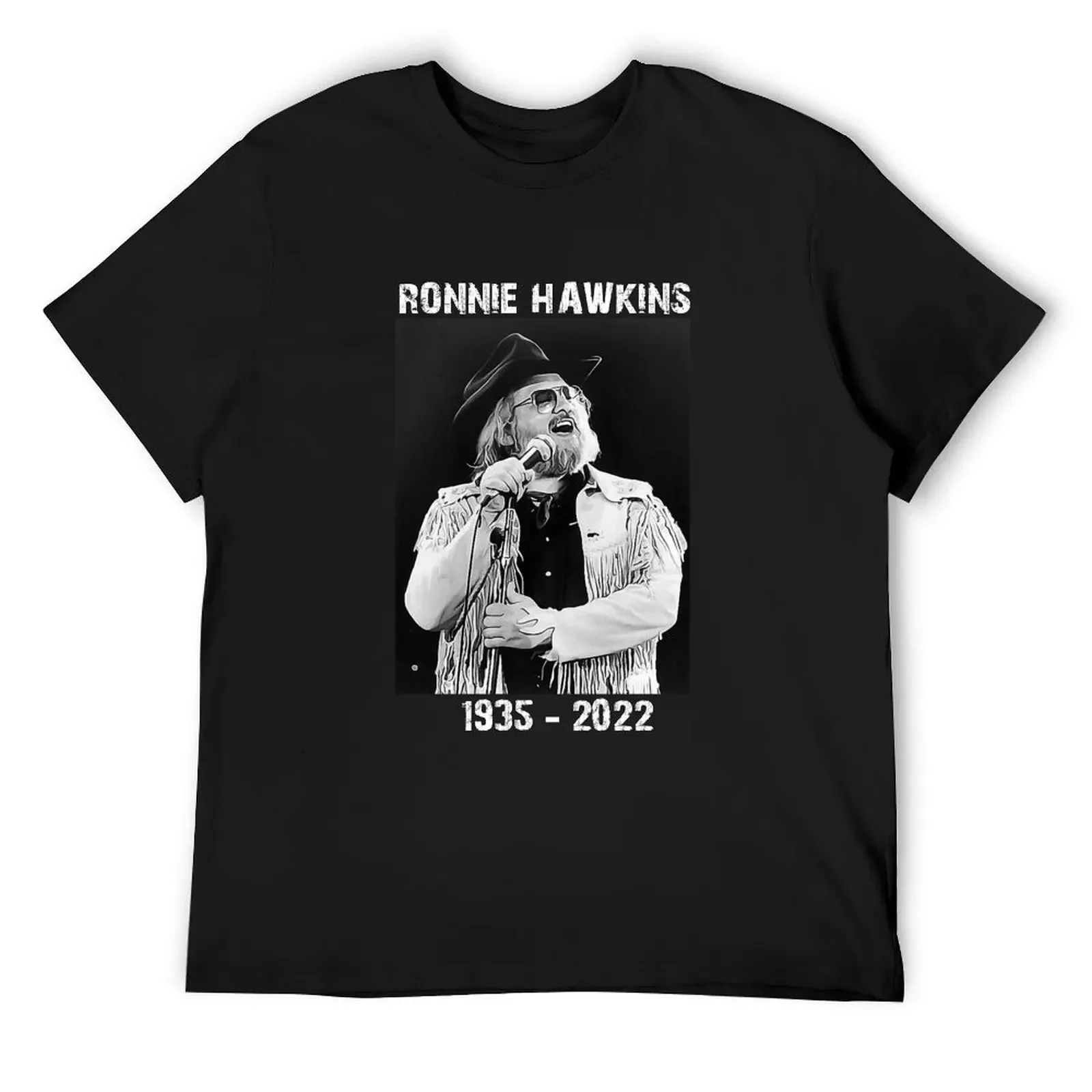 Ronnie Hawkins T-Shirt graphics blanks blacks new edition mens champion t shirts