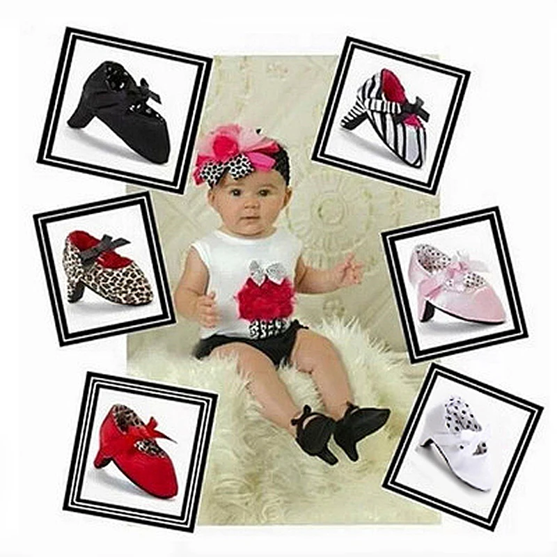 Neue Kleinkind-Babyschuhe für Mädchen mit Hohem Absatz, Prinzessinnen-Schleife, Erste Geburtstagsfeier-Schuhe, Foto-Requisiten, 0-12 Monate – Detail 2