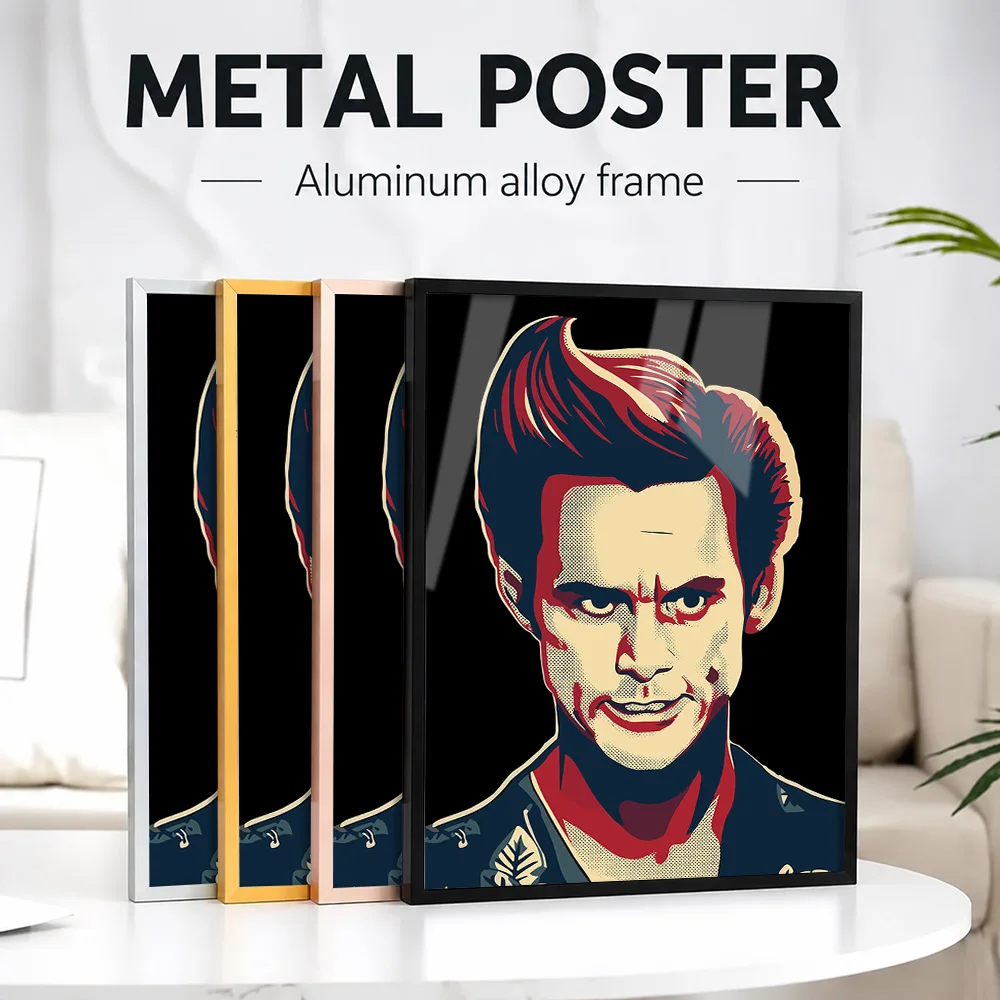 Ace Ventura Pop Design Metal Poster With Aluminum Alloy Frame Personalized Photo Cinema Style Wall Art For Living Room Fan Gift