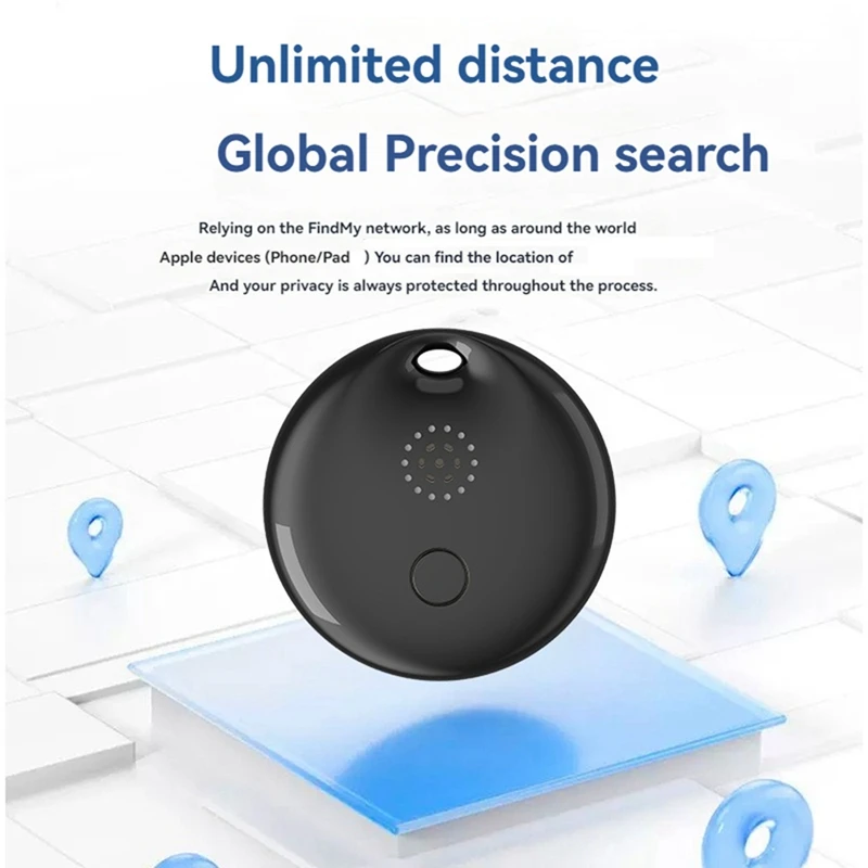 Latestt Mini Localizzatore di Localizzazione Per Airtag Findmy Ricerca Globale Localizzatore Anti Perdita Mini Localizzatore Circolare per Bambini Cane Animale Domestico