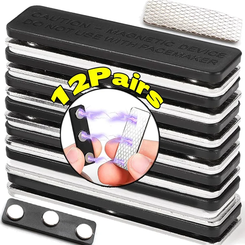 Metal Curtain Magnetic Closure Wall Mounted Magnetic Buckle Shower Curtain Magnet Clips Detachable Window Screen Fixed Fasteners