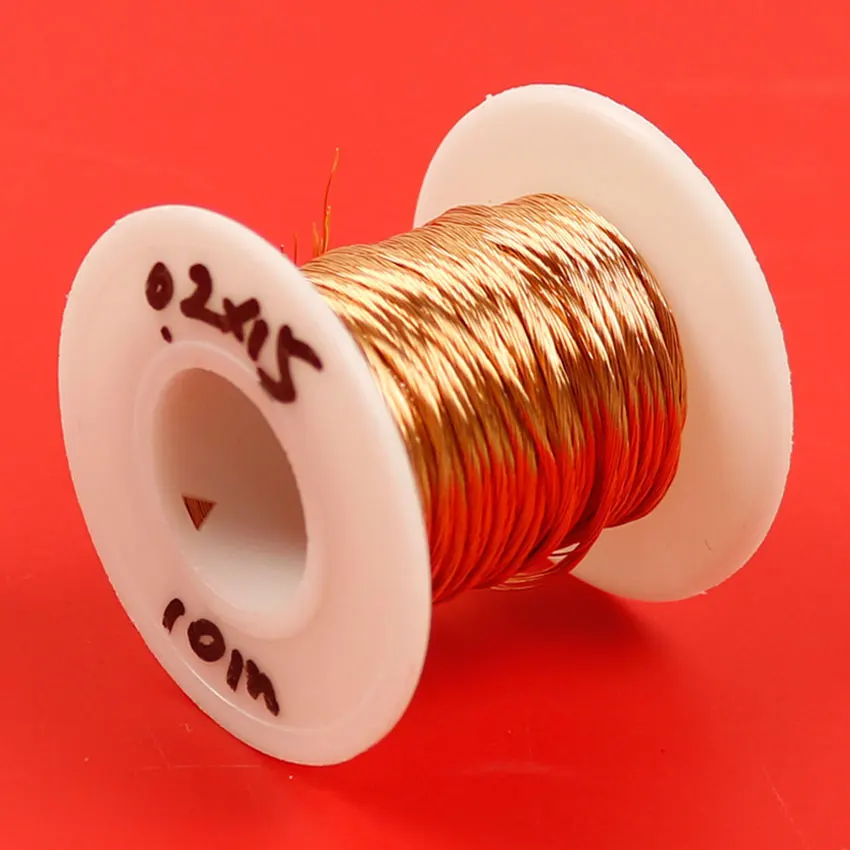 Cltgxdd 0.2x5 0.2x10 0.2x15 0.2x20 0.2x30 0.2x50 0.2x60 Strand Litz Wire 0.2mm Polyurethane Enameled Round Copper Stranded Wire