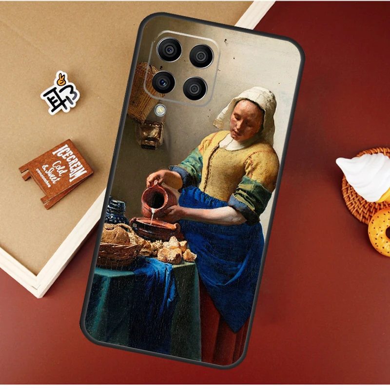 يوهانس فيرمير حافظة لهاتف سامسونج جالاكسي M16 M36 M56 M06 M52 M32 M12 M54 M34 M14 M35 M55 M15 M11 M31 M13 M53