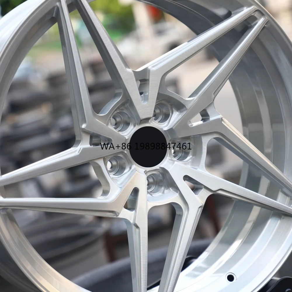 

Chrome Silver 5 Spoke Forged Alloy Wheels 5x120 5x108 4x100 18-24 Inch Luxury Car Rims New Condition