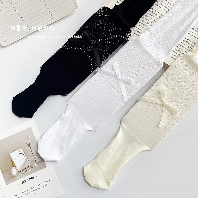 Summer Floral Lace Breathable Ballet Girls Tights Girls Soft Princess Style Skirt Leggings Kids Dance Stockings Kids Clothing