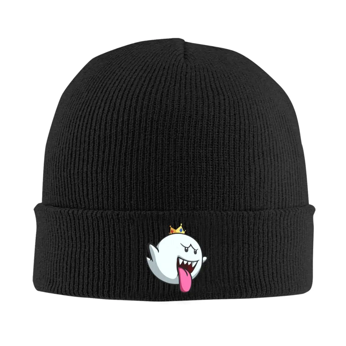 

King Boo Throw Blanket Warm Knitted Cap Fashion Bonnet Hat Autumn Winter Outdoor Beanies Hats for Men Women Adult