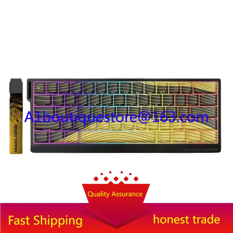 

Madlions MAD 68 he Series Contour Line Keycaps 8K Polling Rate RGB Hot Swap Wired Gaming Magnetic Switch Keyboard