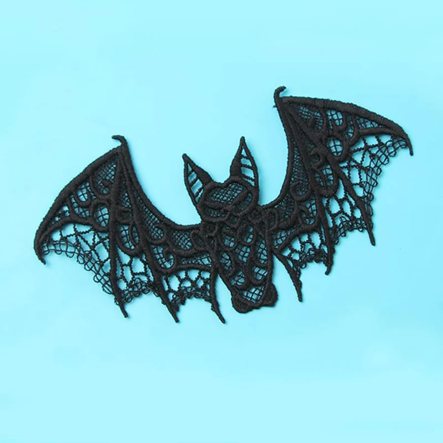 1Pc Halloween Scary Black Bats Patch Repair