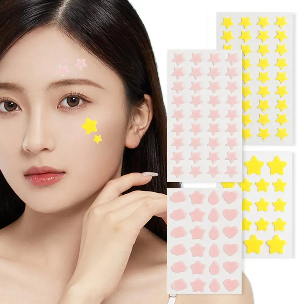 NEW 36PCS Colorful STAR Shaped Pimple Stickers Self Adhesive Disposable Pimple Acne Concealer Patch Makeup Cosmetics Women