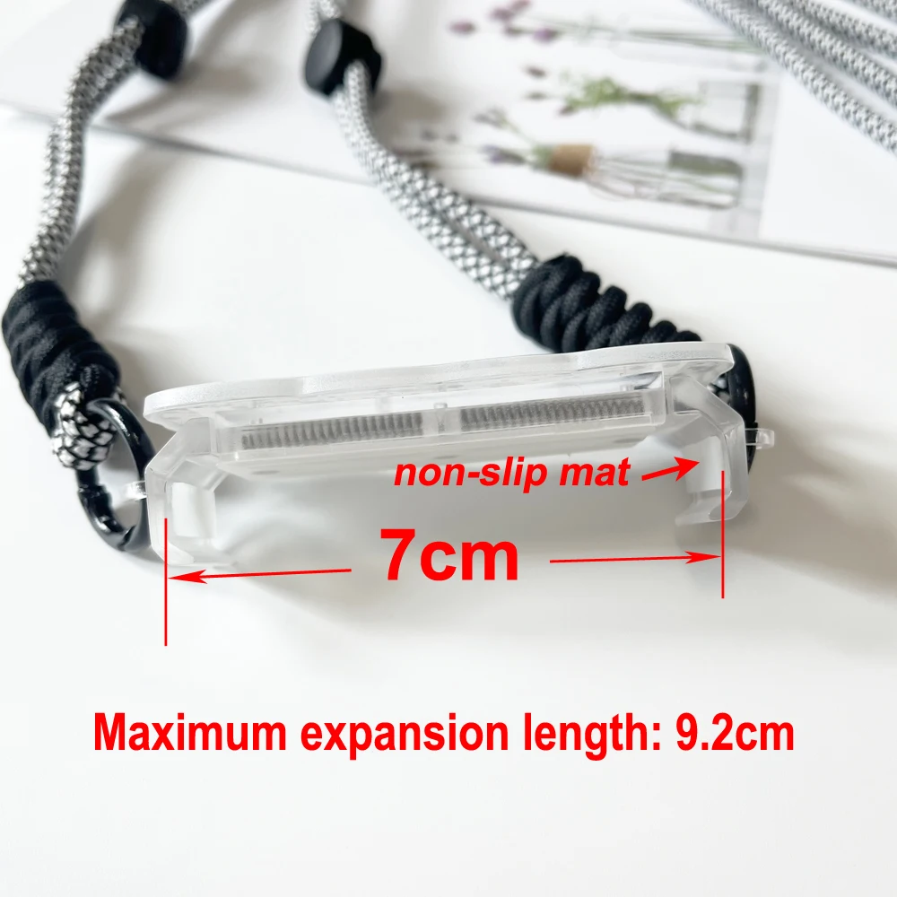 Mobile Phone Rope Shoulder Carrying Cross Body Strap Back Clip Hanging  Adjustable Phone Lanyard Universal