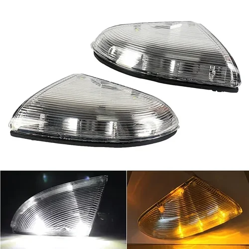 Imagen 2 del producto 1 par de luces LED secuenciales para espejo lateral, señal de giro para Dodge Ram 1500 2500 2009-2018, luz inferior baja para espejo de marcha atrás