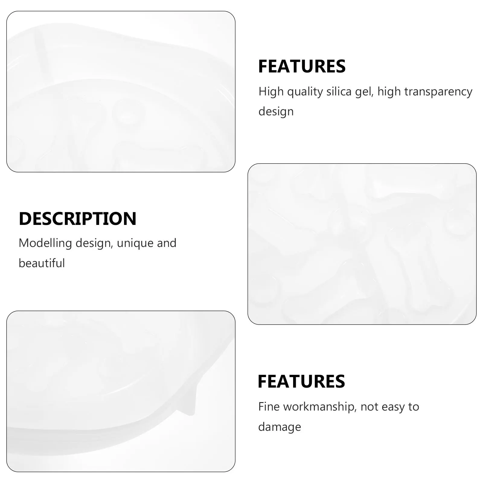 

1Pcs Pet Bowl Making Mold Silicone DIY Craft High Quality Transparent Reusable Material for Custom Eating Bowl Design