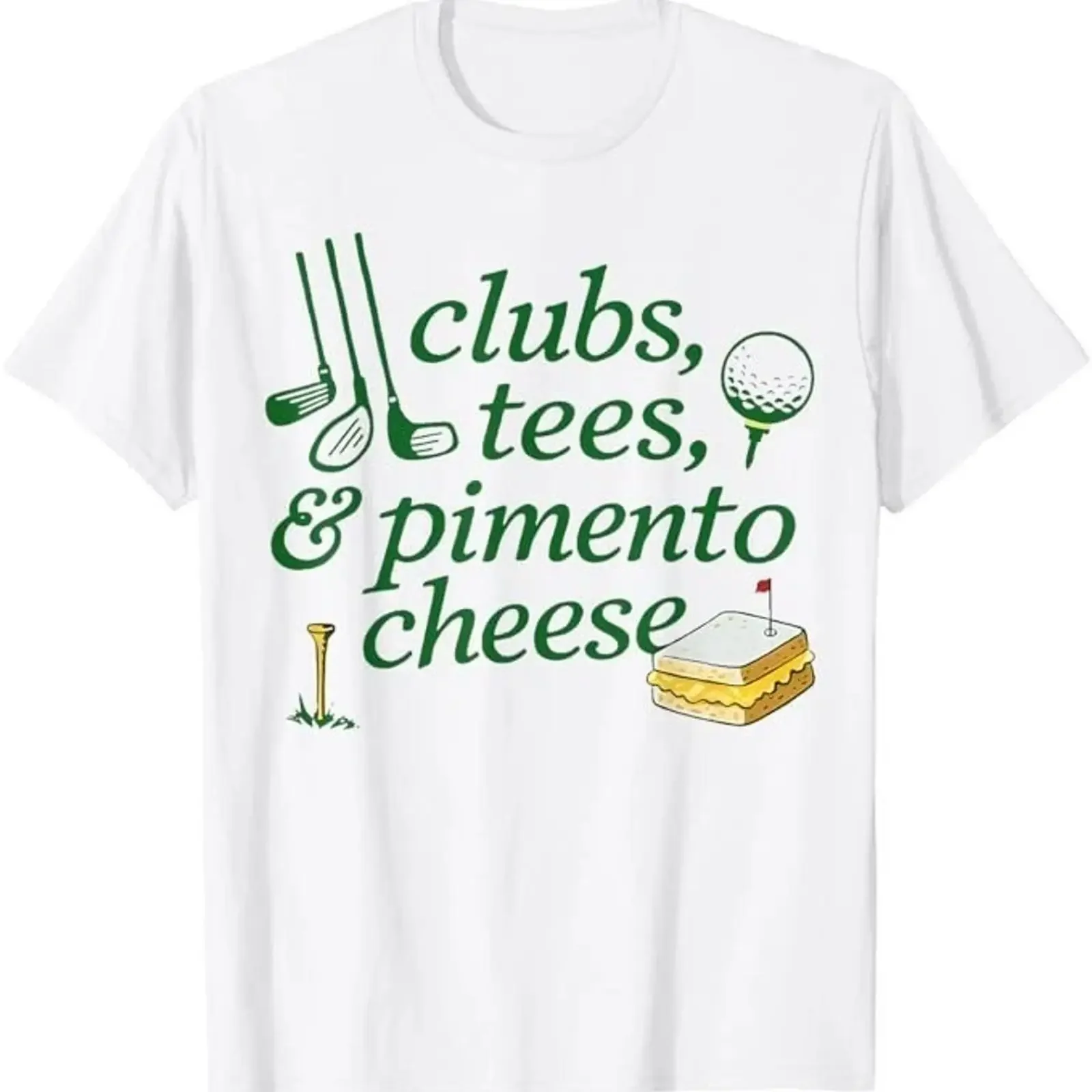 Schläger T-Shirt Piment Käse lustig Golfliebhaber Frauen Männer Vintage Washed Bequem Weich Leicht modisch mit Grafik