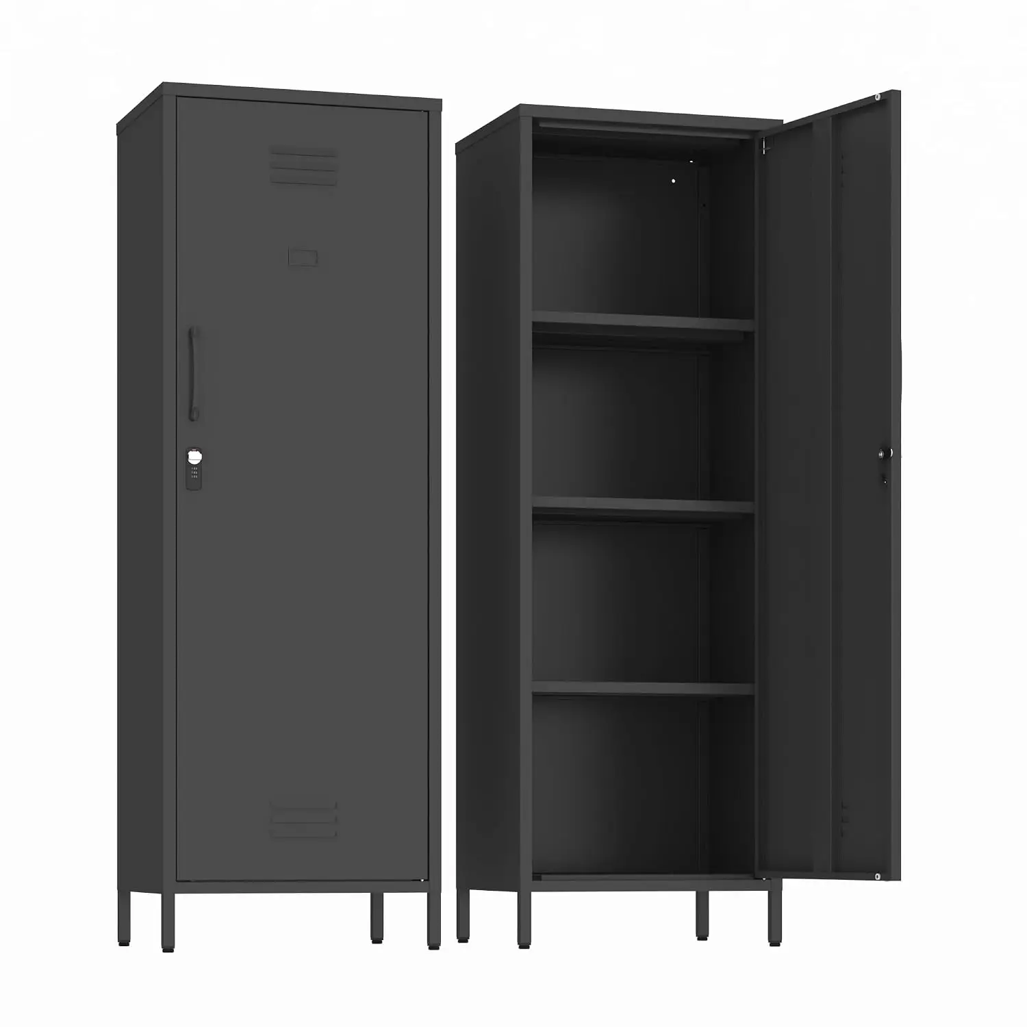 Metal Storage Cabinet Kitchen Pantry Bathroom Organizer with Locking Door & Removable Shelves, Customized