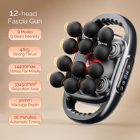 12-Head Fascia Gun High Frequency Vibration Body Massage Gun Back Massager Waist Massager Neck Shoulder Thigh Fascia masajeador