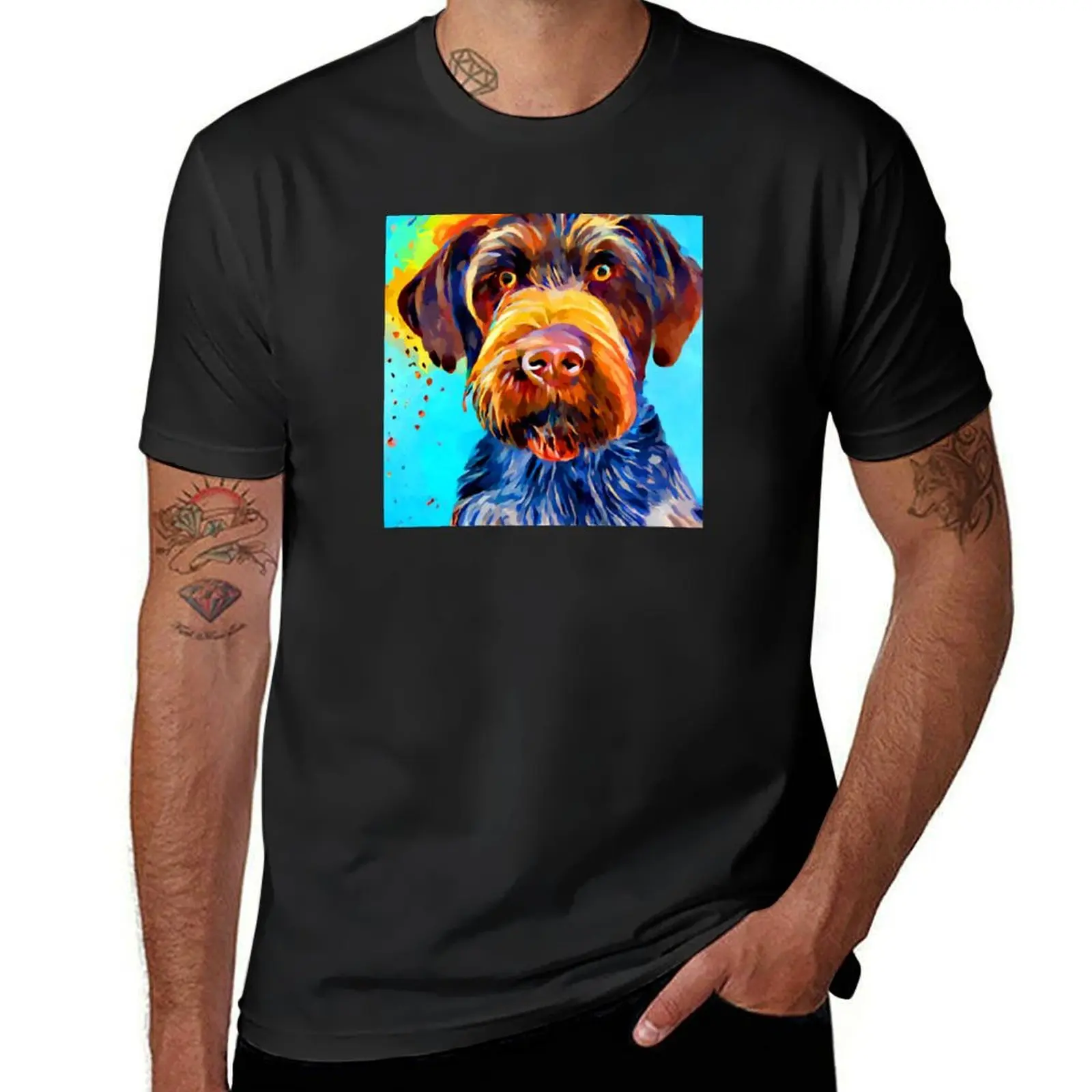 Wirehaired Pointing Griffon 4 T-Shirt tees sweat customs mens workout shirts