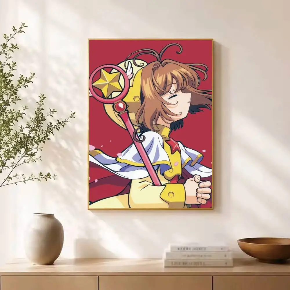Anime C-Cardcaptor Sakura Poster High Quality Dorm Living Room Aesthetic Wall Decoration Painting Stickers Gift