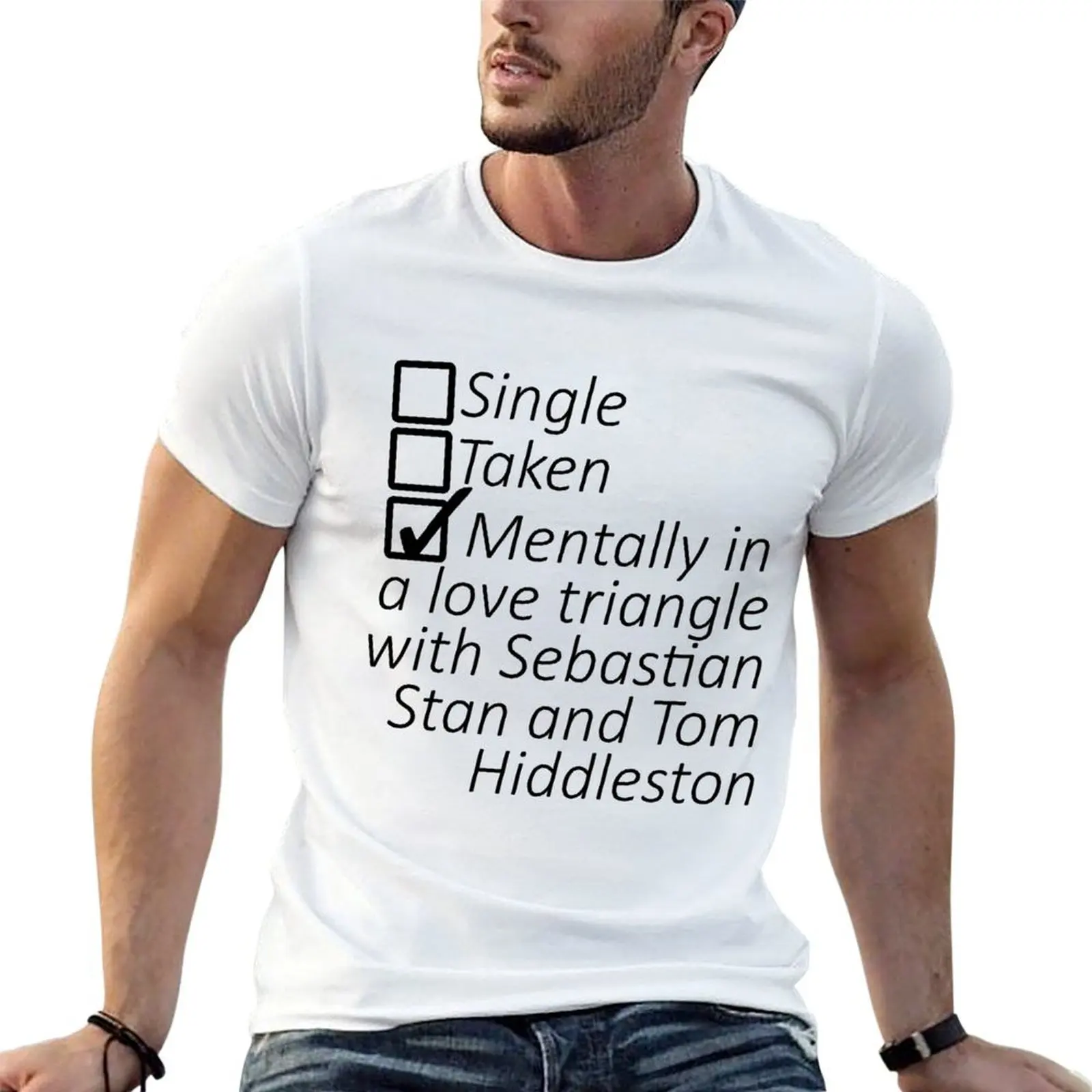 Sebastian Stan and Tom Hiddleston T-Shirt street wear sublime anime shirts men