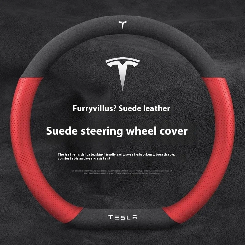 Suede Red leather