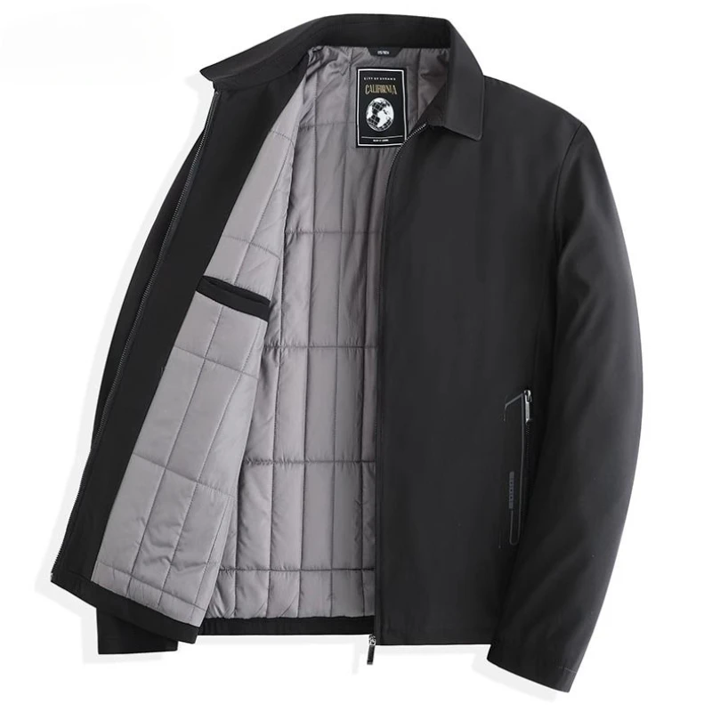 Xiaomi jaket Wool hangat pria, jaket tebal tahan air Jogging kasual mode mantel longgar ritsleting musim gugur