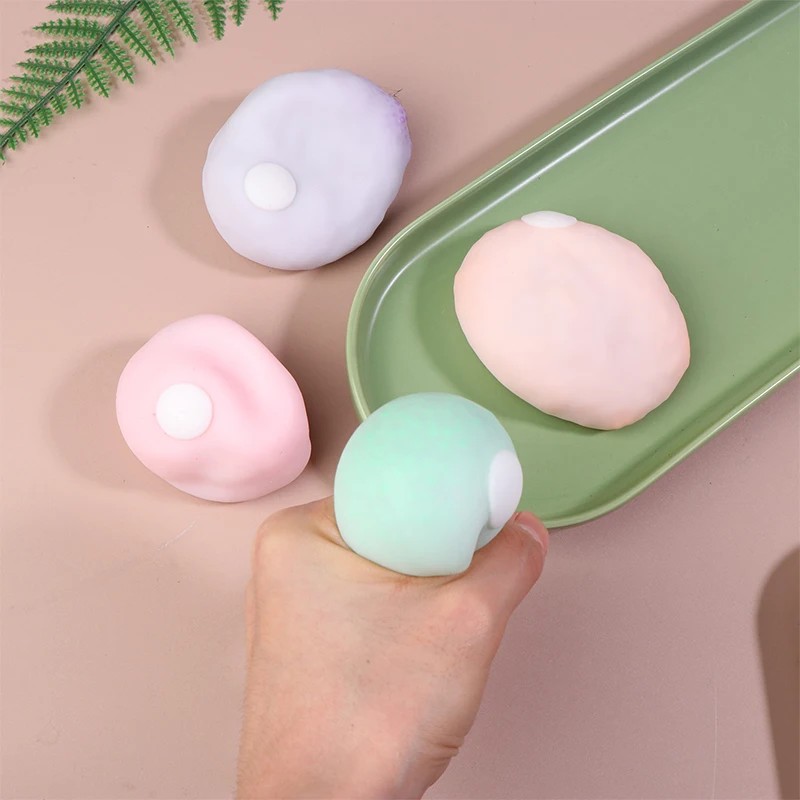Squeeze Table Toys Plasticity Ice Skin Super Soft Ultra-thin Feel Sticky Ball Light Squeez Stress Relieving Toy