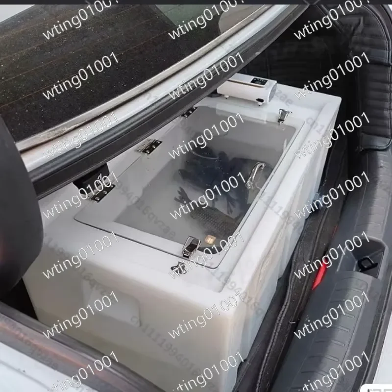 for Car Live Fish Transport Box Large Capacity Sealed Bucket Anti-overflow Professional Outdoor Fishing Storage Container