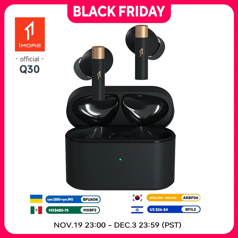 

1MORE Pro Q30 Wireless Bluetooth Ear buds Active Noise Canceling Bluetooth Headphones Wireless Earphone Bluetooth 5.3 flash-sale