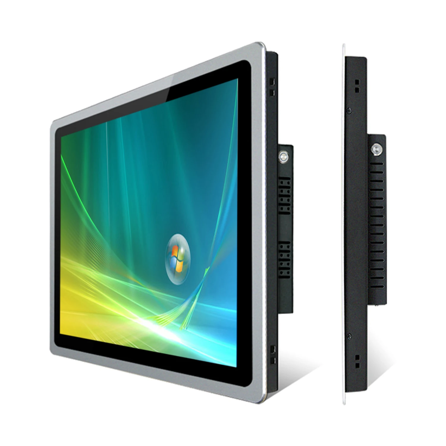 

17 19 21.5 Inch industrial computer panel pc all-in-one pc with capacitive touch screen built-in wifi RS232 com for win10 pro