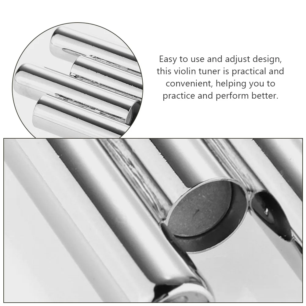 

2 Pcs Tuner Portable Violin Musical Instrument Tuners for Instruments Tool Pipe Tuning