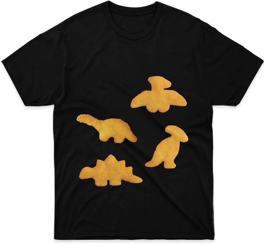 T-Shirt Dino Shirt Nuggets Tee Cotton Unisex Graphic T Shirts Short Sleeve Top for Teen Girls Boys