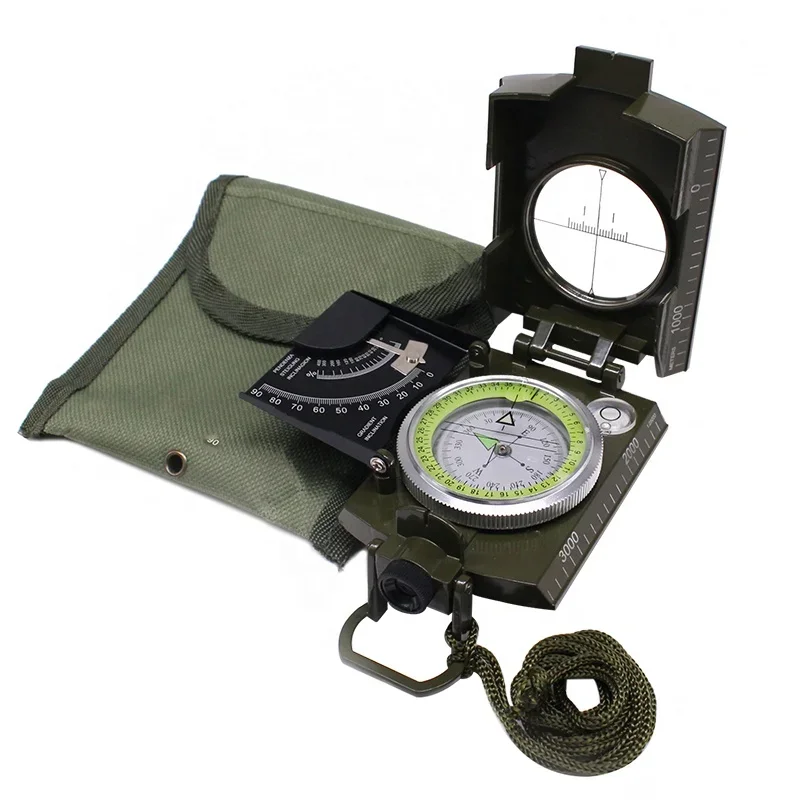 

Impact Resistant Waterproof Luminous Multifunctional Compass for Survival Emergency Orienteering