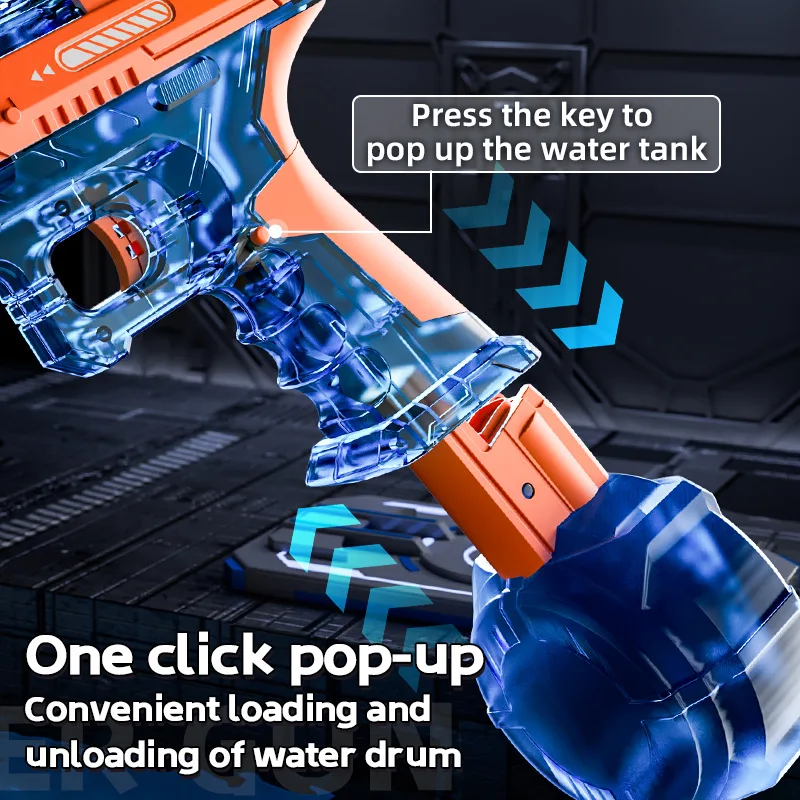 Nuovo giocattolo da tiro con pistola ad acqua elettrica ad alta pressione, gioco di combattimento estivo per piscine da spiaggia all'aperto, regalo giocattolo per bambini