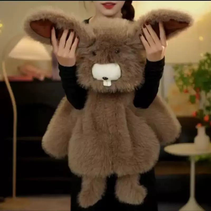 

Girls Coat 2025 Autumn and Winter New Children's Clothing Girl Baby Funny Cute Cartoon Hoodie Warm Coat Casual Simple Daily