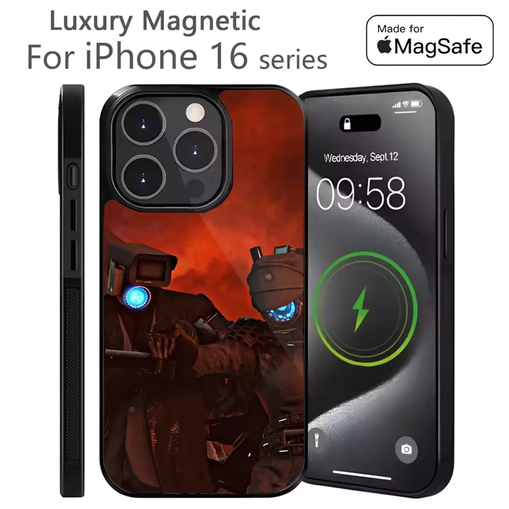 

Skibidi Toilet Phone Case For iPhone 16,15,14,13,12,11,Plus,Pro,Max Mini Magsafe Magnetic Wireless Charging