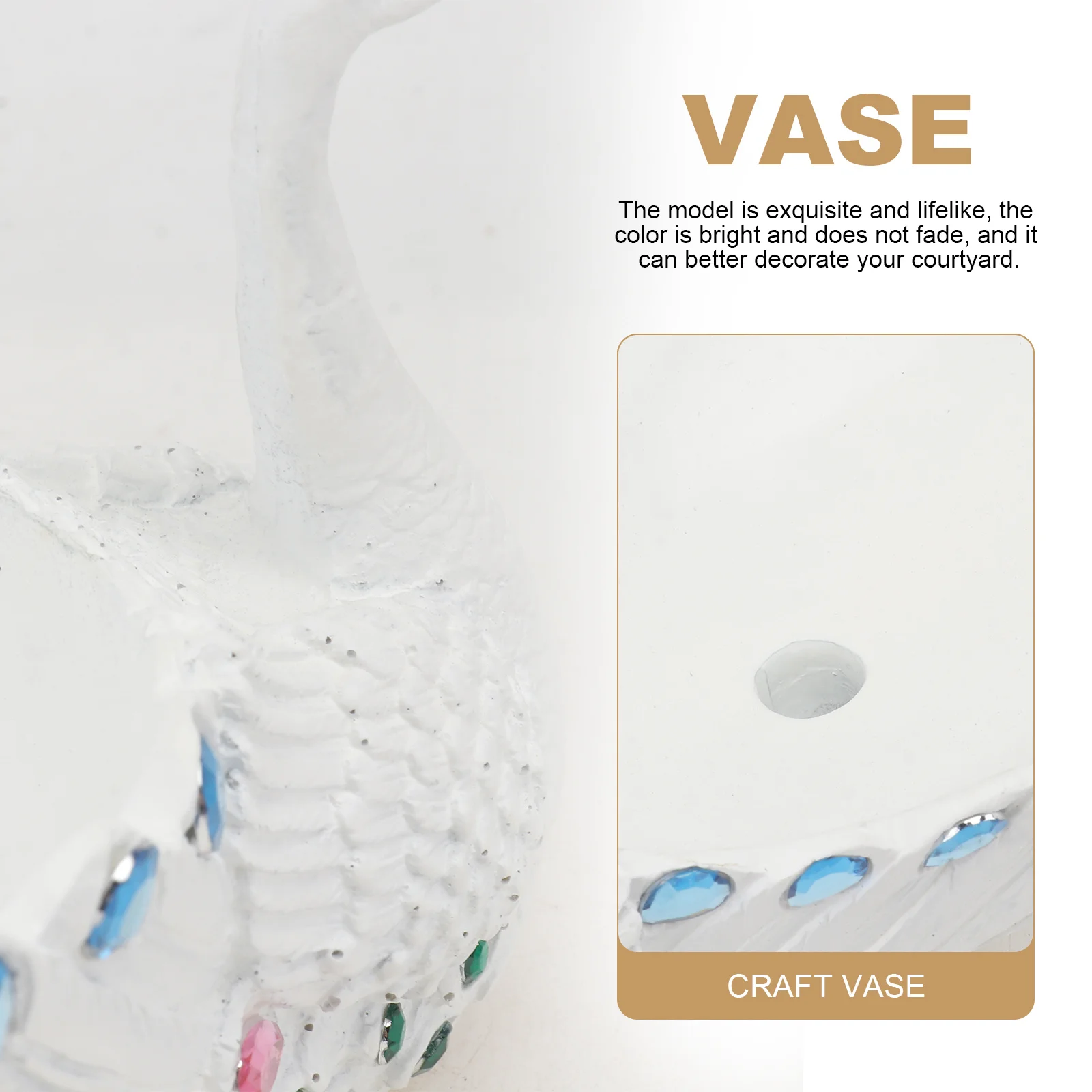 1 قطعة الزهرية الراتنج الإبداعية على شكل حديقة المنزل الديكور حماية البيئة الأبيض المنزل الزهرية النباتات وعاء