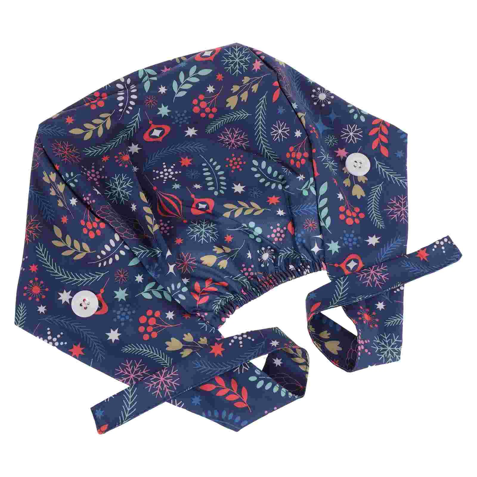 Dustproof Toe Cap Men Hats Nurse Caps for Women Scrub Rear Tie Polyester Nurses