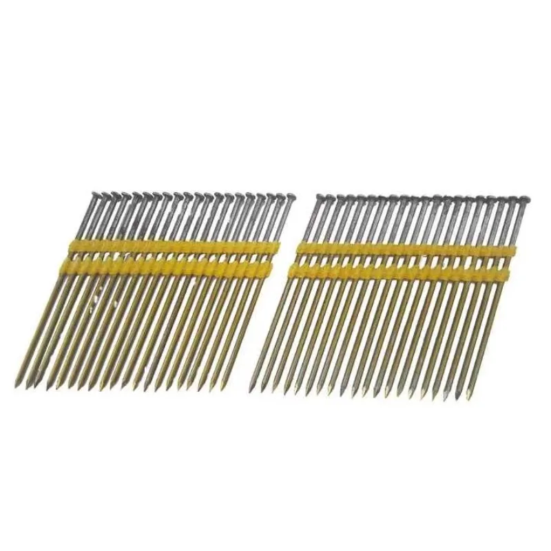 Polish/Galvanized  21 Degree Round Head Plastic Strip Framing Nails for Wood Construction