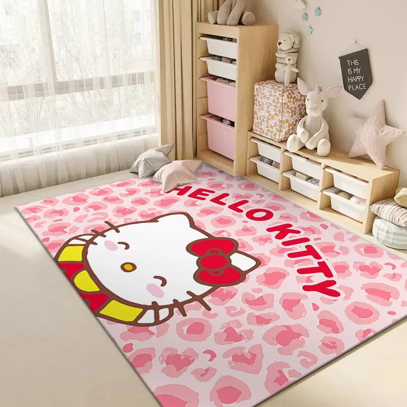 

Коврик Hellokittys Sanrioed, 100 Х200 см, милый ковер с принтом для девочек, прикроватное одеяло для спальни, гостиной, столовой, коврик, домашний декор, подарок