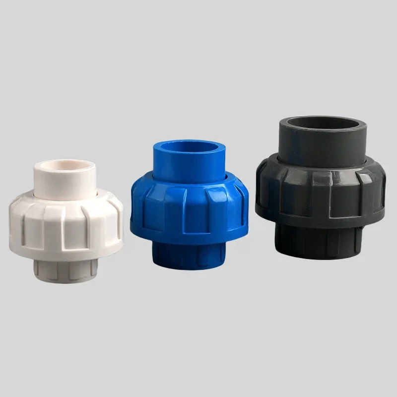 1PC I.D 20~50mm Quality Thickening PVC Union Joint Garden Irrigation Straight Connector Aquarium Tank Water Pipe Equal Fittings