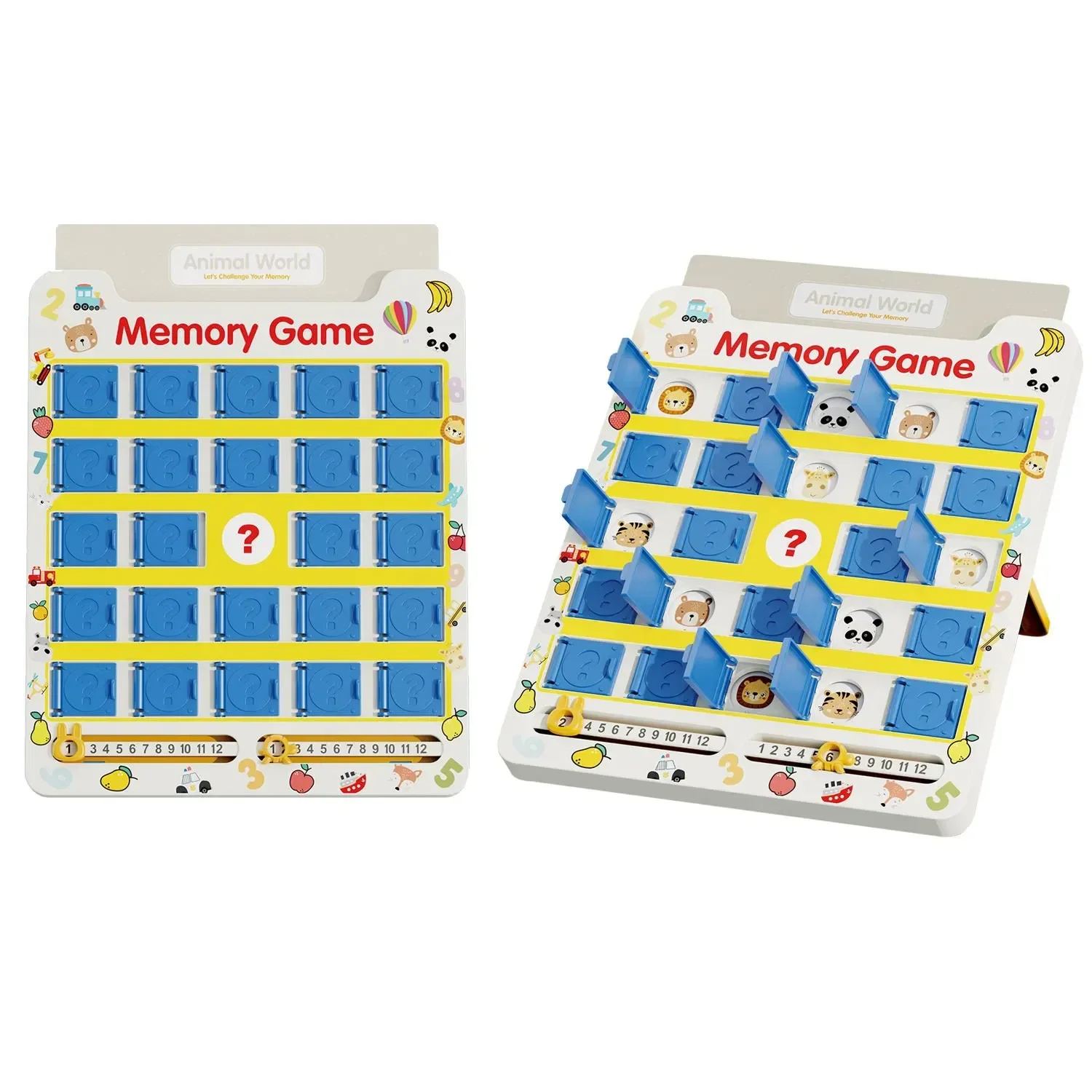 لعبة الذاكرة التعليمية 8 أوراق 16 موضوعًا، بطاقات مطابقة عالم الحيوان، لعبة تطوير دماغ الأطفال الصغار، متعة التعلم العائلي