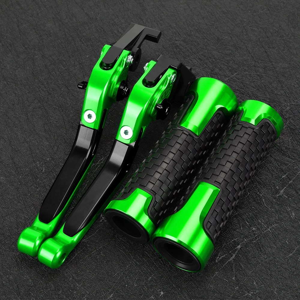 Motorcycle Foldable Brake Clutch Levers 22MM 24MM Handlebar Knobs Handle Grips Ends For KAWASAKI Z750 Z750L 2007 -2012