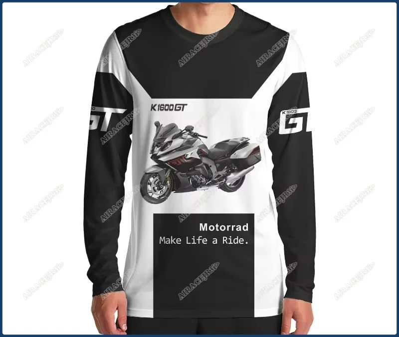 Camiseta de manga larga K1600 GT para BMW Sport Tourer Motorsport Ride, camiseta de manga larga para hombre del equipo de carreras Motorrad, de secado rápido, anti-UV, para verano