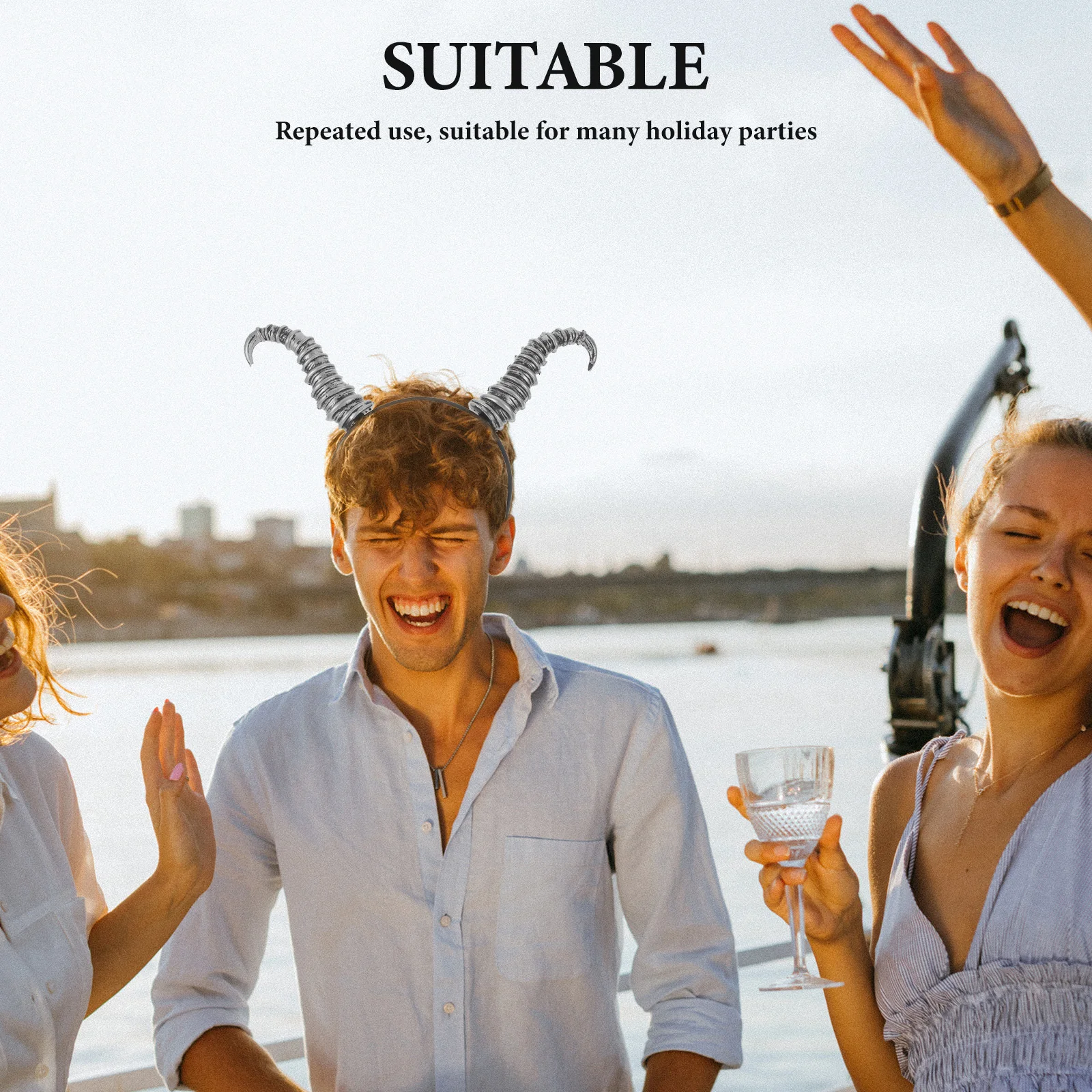 Opaska z rogami diabła dla kobiet i mężczyzn, kostium na Halloween, imprezę cosplay, rekwizyt do zdjęć, akcesorium do występów scenicznych, rogata opaska.