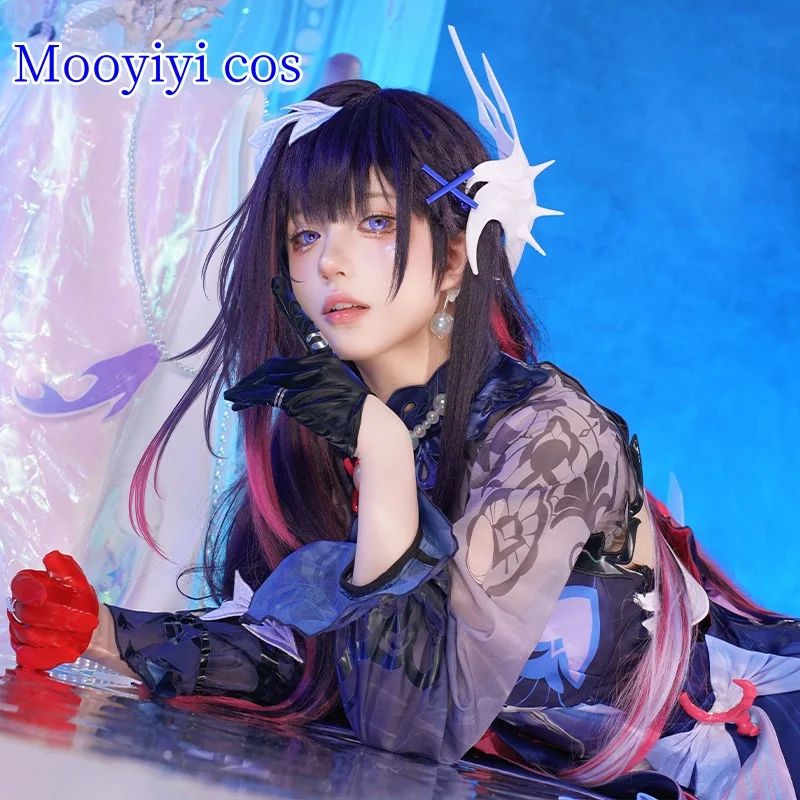 

Newly Helektra Cosplay Costume Halloween and Christmas Comic Exhibition Game Honkai: Star Rail S-XL Cute dress IN STOCK