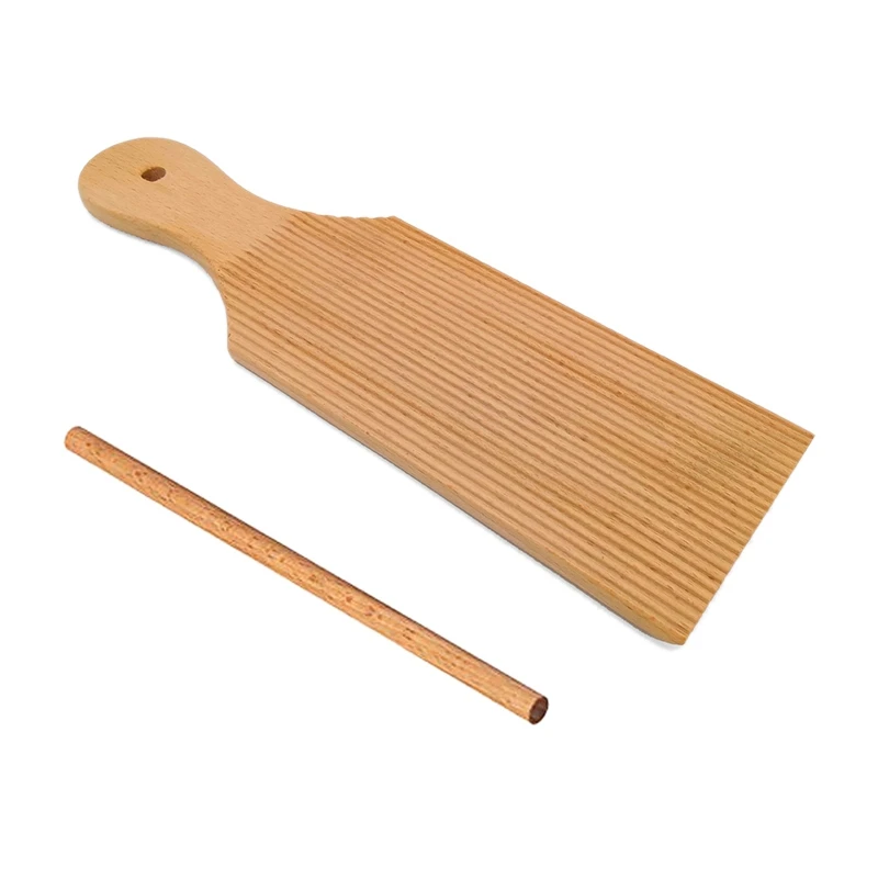 

Noodles Wooden Butter Table and Popsicles Easily Make Homemade Pasta and Non-Stick Butter Pasta Board Gnocchi Roller