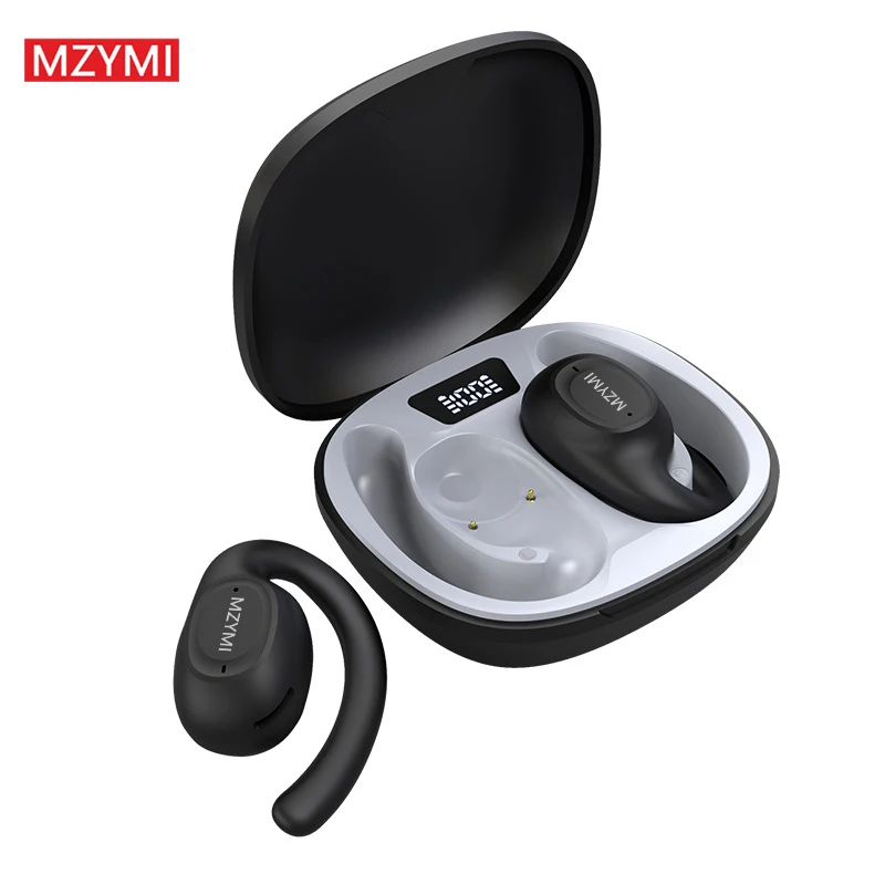 MZYMI X3 Wireless Earphone TWS Bluetooth5.3 Ear Hook Headset Sport Waterproof Touch Control Headphone LED Display With Mic