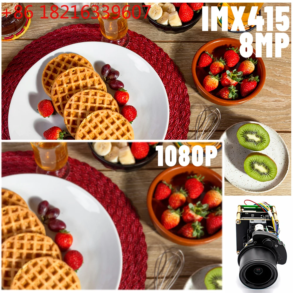 TAO  4K 8MP IP Camera Module IMX415 Black Light Sensor Motorized 2.7-13.5mm 5X Zoom Auto Focus Onvif RTSP POE Security HD We