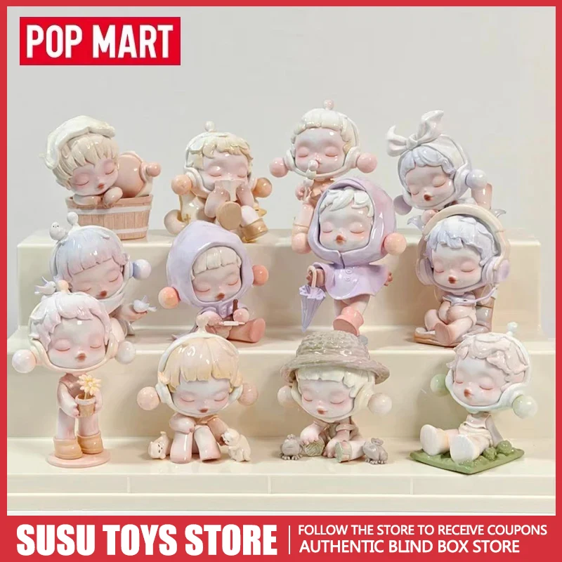 

POP MART Skullpanda The Warmth Series Blind Box: Милая кавайная загадочная фигурка, модель аниме-персонажа, кукла-сюрприз, подарок на день рождения