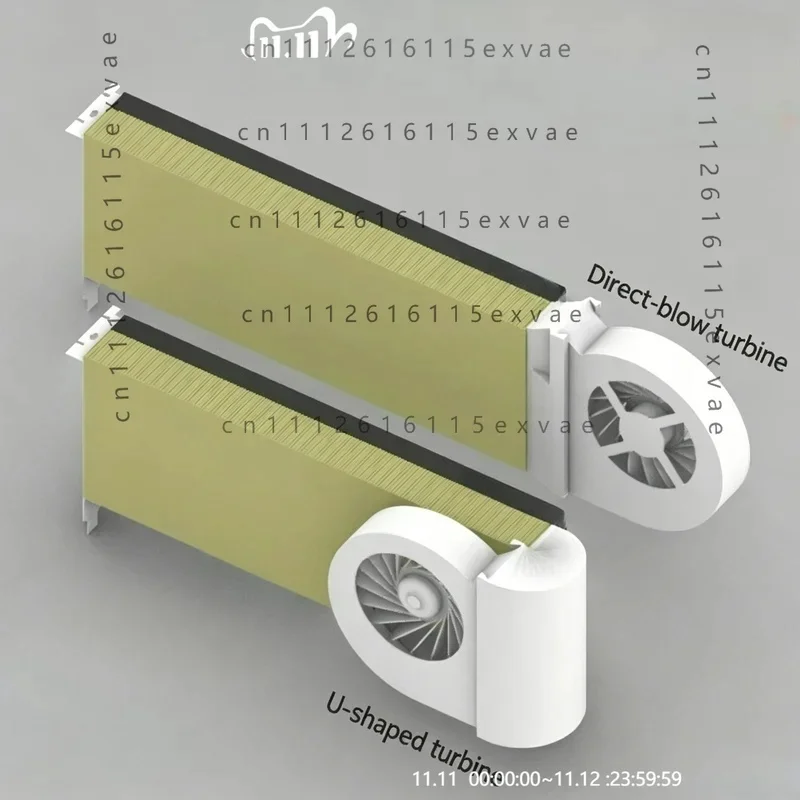 Universal Cooler FOR Moore Threads MTT S3000 32G Series, Default Mini 4Pin Interface