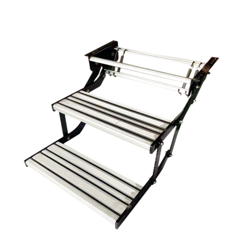 

Intelligent Library Caravan Side Folding Steps For Trailer And Motorhome 2 Stages Of Manual Motor Home Step